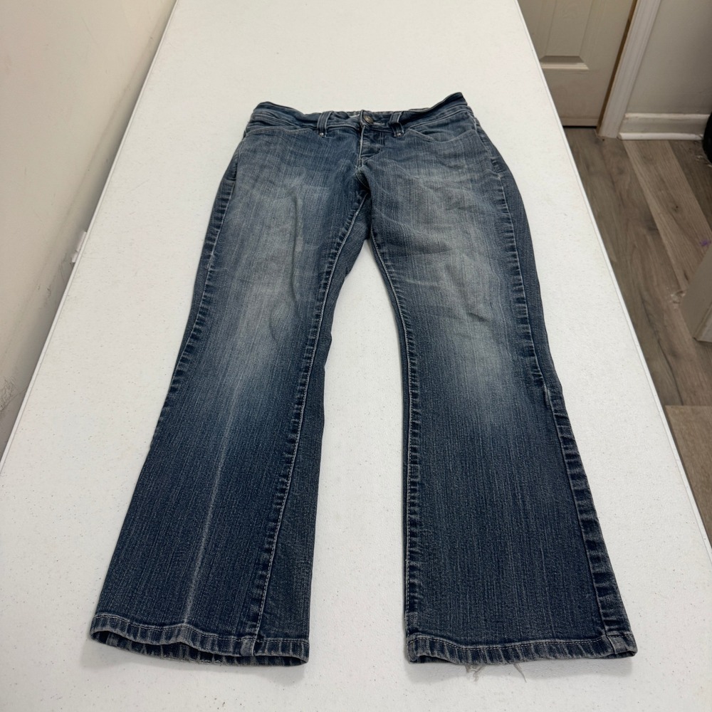 Lee Perfect Fit Just Below The Waist Bootcut Jeans Medium Wash Blue Denim 30x27